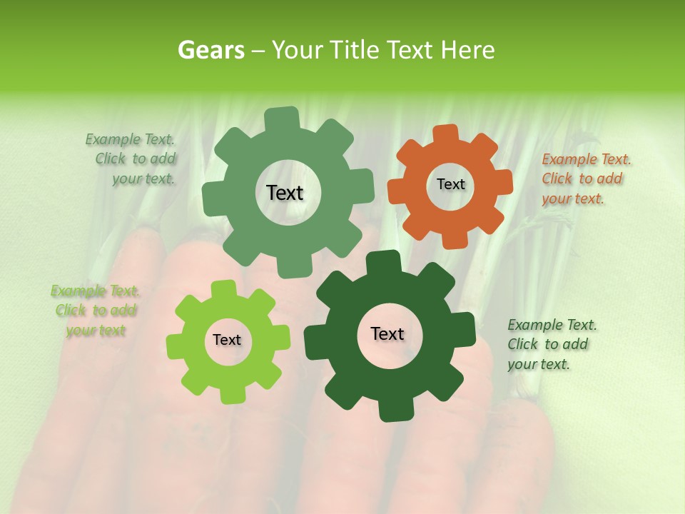 Orange Garden Vegetable PowerPoint Template