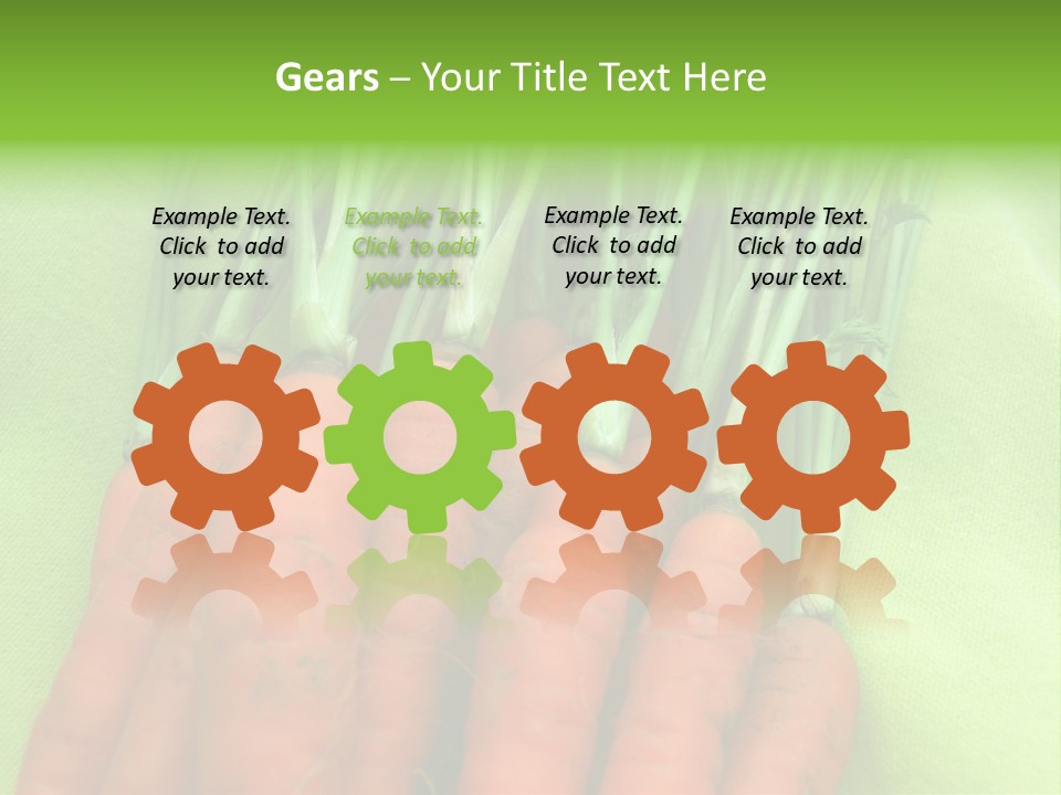 Orange Garden Vegetable PowerPoint Template