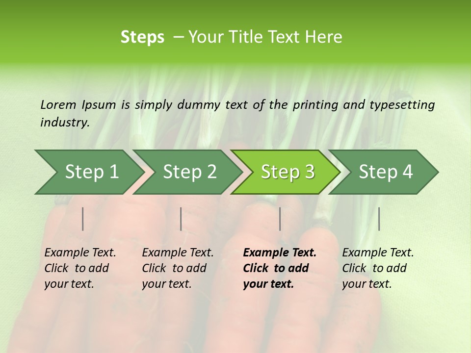 Orange Garden Vegetable PowerPoint Template