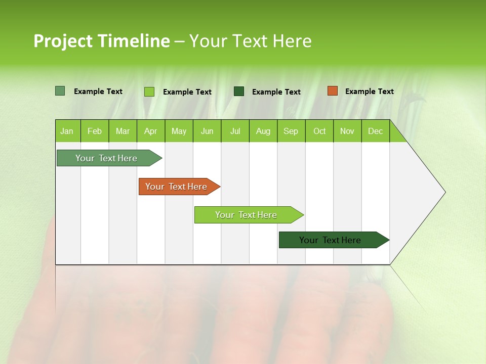 Orange Garden Vegetable PowerPoint Template