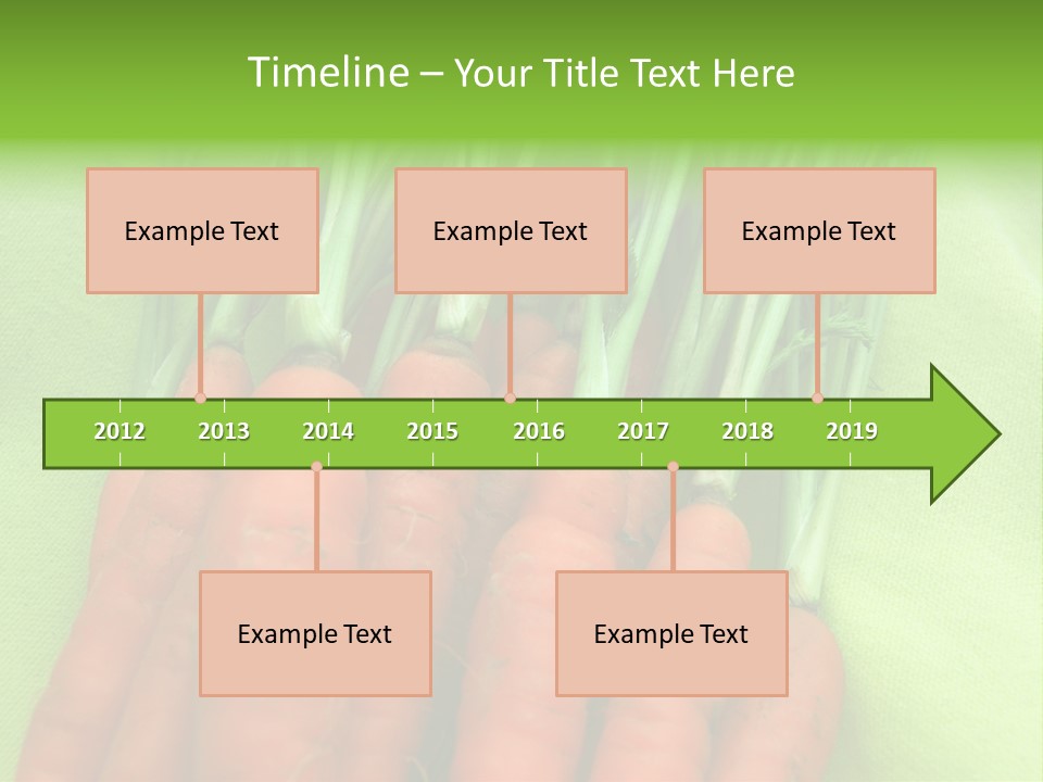 Orange Garden Vegetable PowerPoint Template