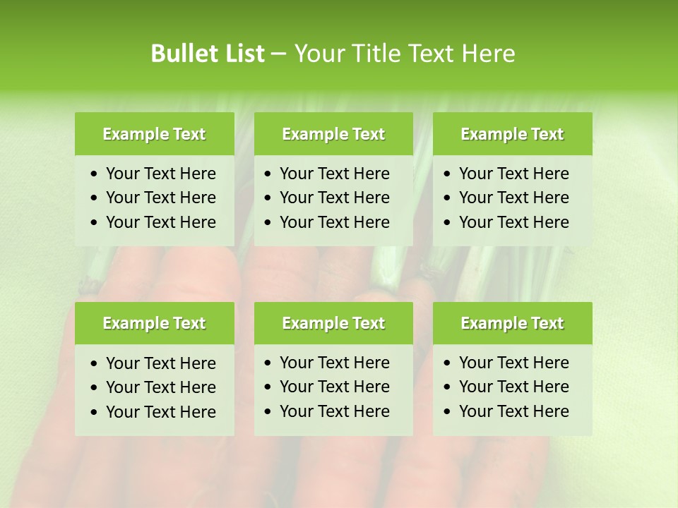 Orange Garden Vegetable PowerPoint Template