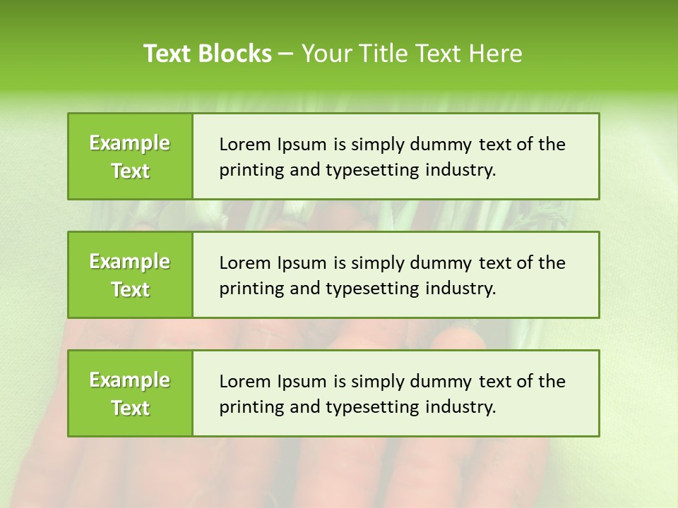 Orange Garden Vegetable PowerPoint Template