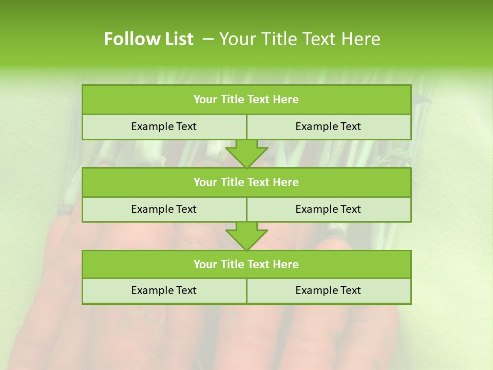 Orange Garden Vegetable PowerPoint Template