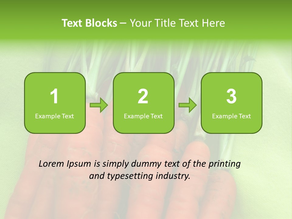 Orange Garden Vegetable PowerPoint Template