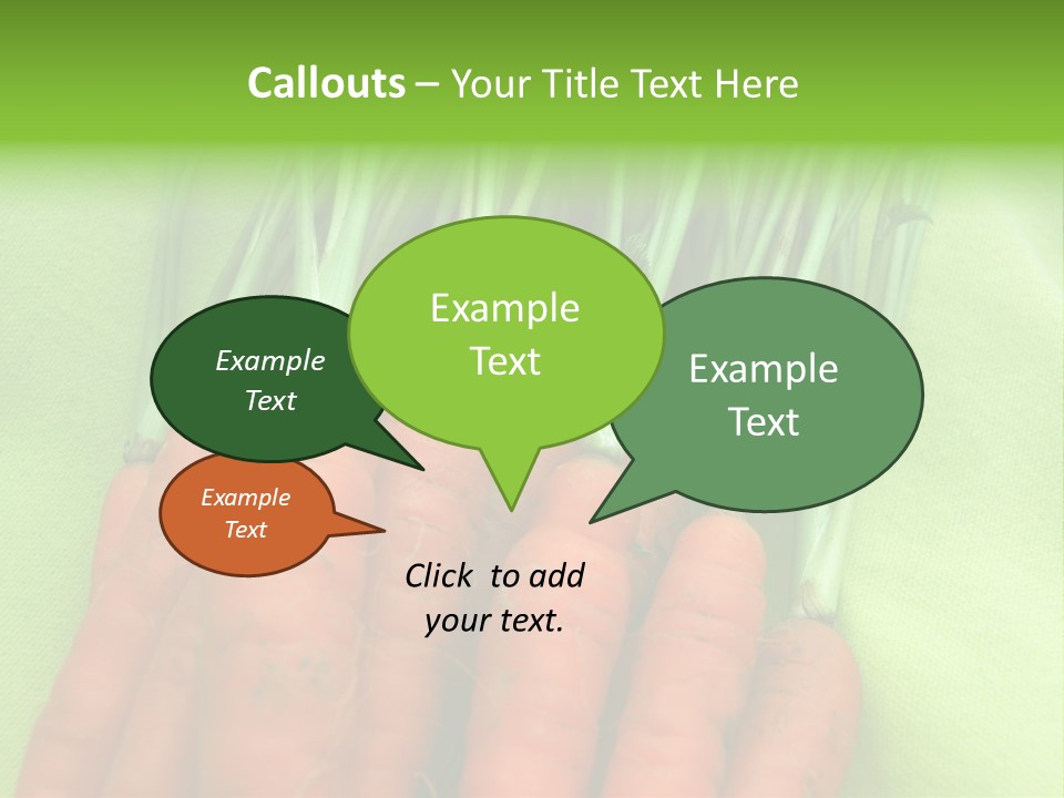 Orange Garden Vegetable PowerPoint Template