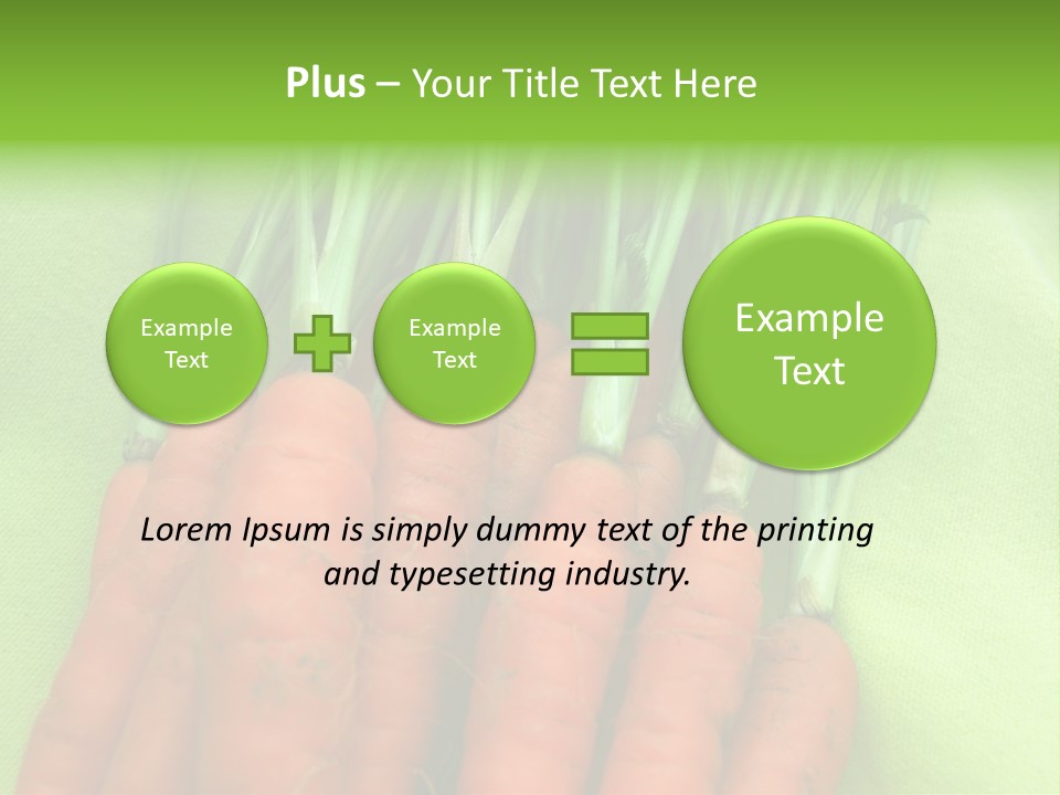 Orange Garden Vegetable PowerPoint Template