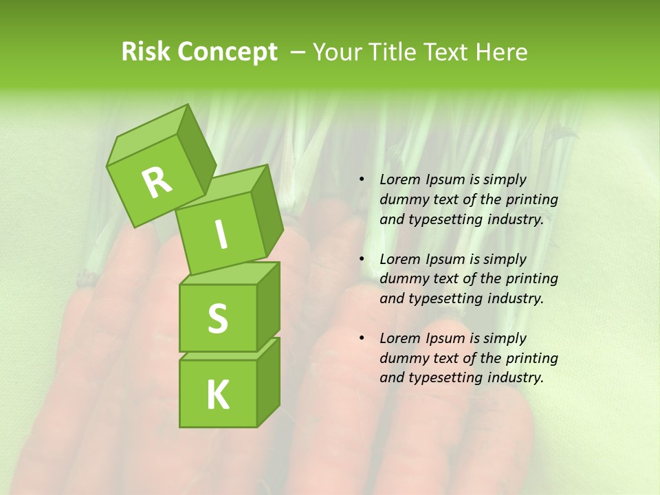 Orange Garden Vegetable PowerPoint Template