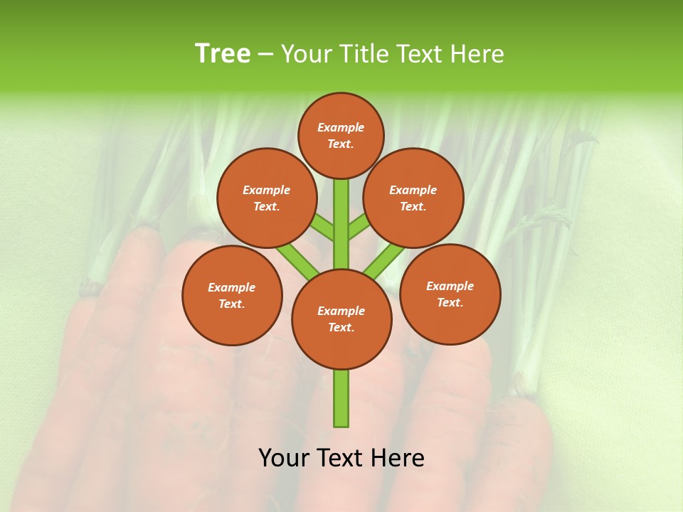 Orange Garden Vegetable PowerPoint Template