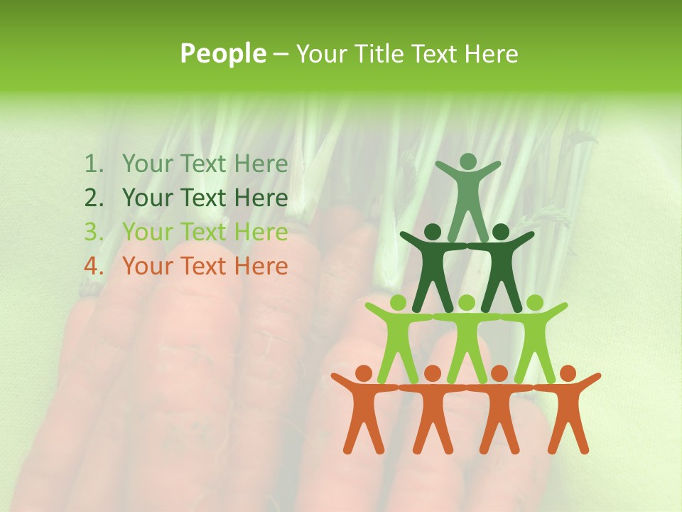 Orange Garden Vegetable PowerPoint Template