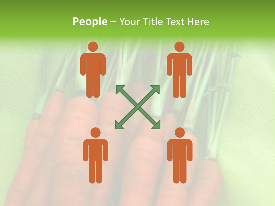 Orange Garden Vegetable PowerPoint Template