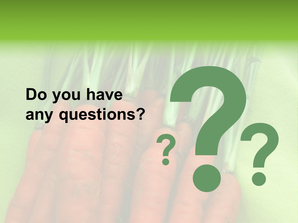 Orange Garden Vegetable PowerPoint Template