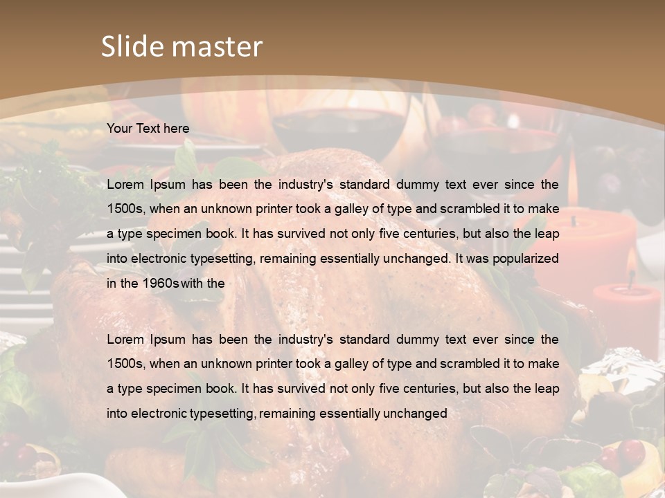 Vegetable Season Decoration PowerPoint Template