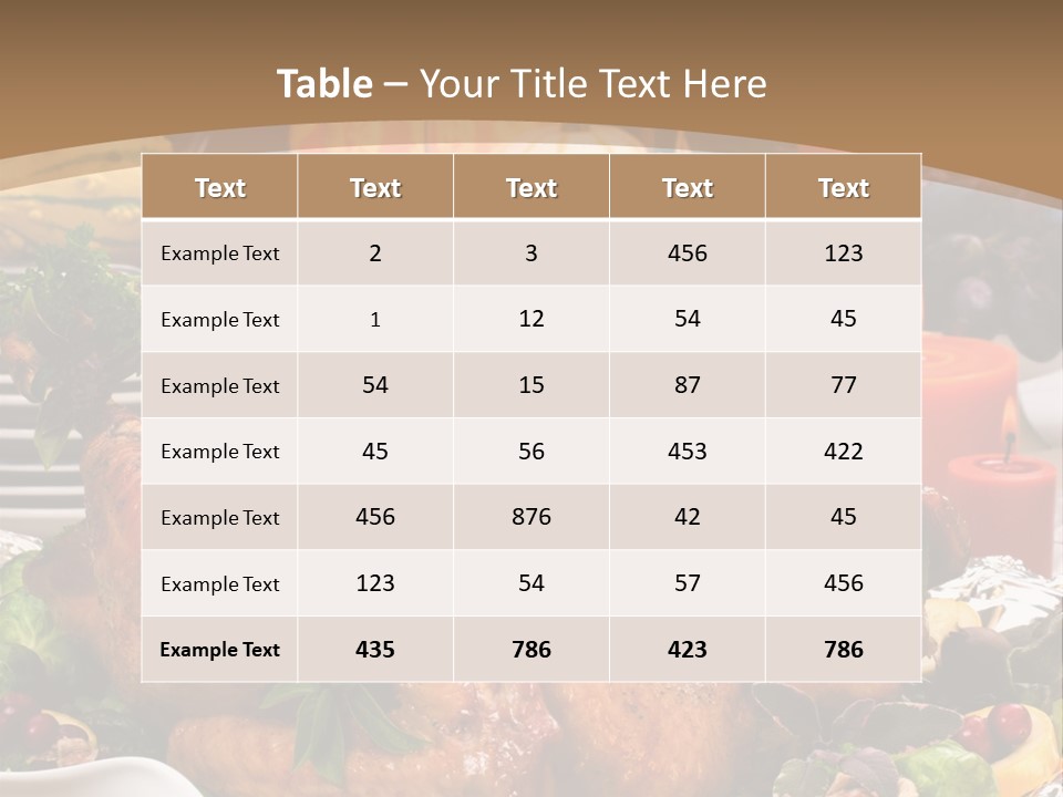 Vegetable Season Decoration PowerPoint Template