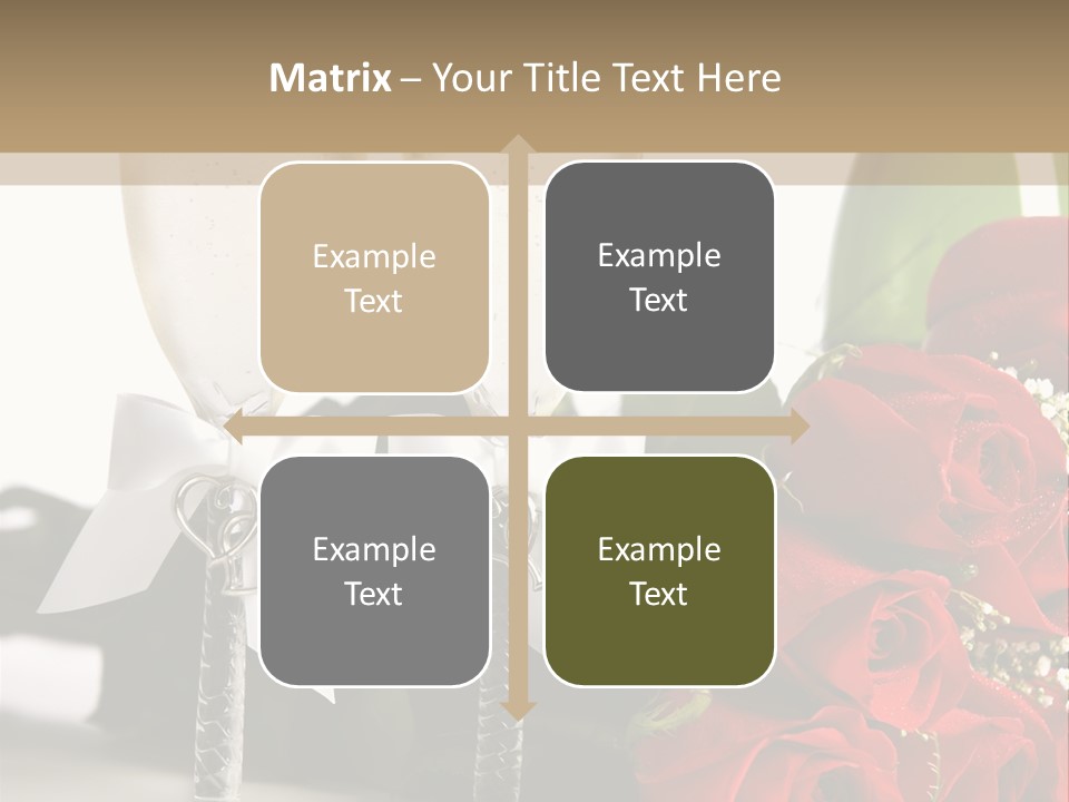 White Background Symbol Wedding PowerPoint Template