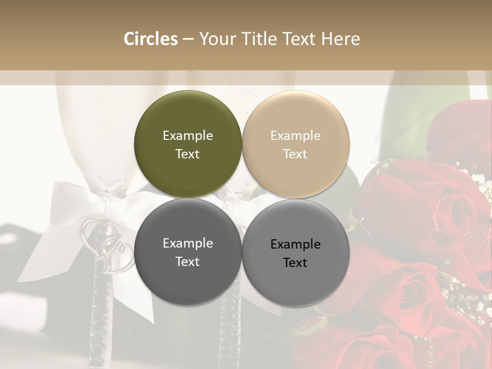 White Background Symbol Wedding PowerPoint Template