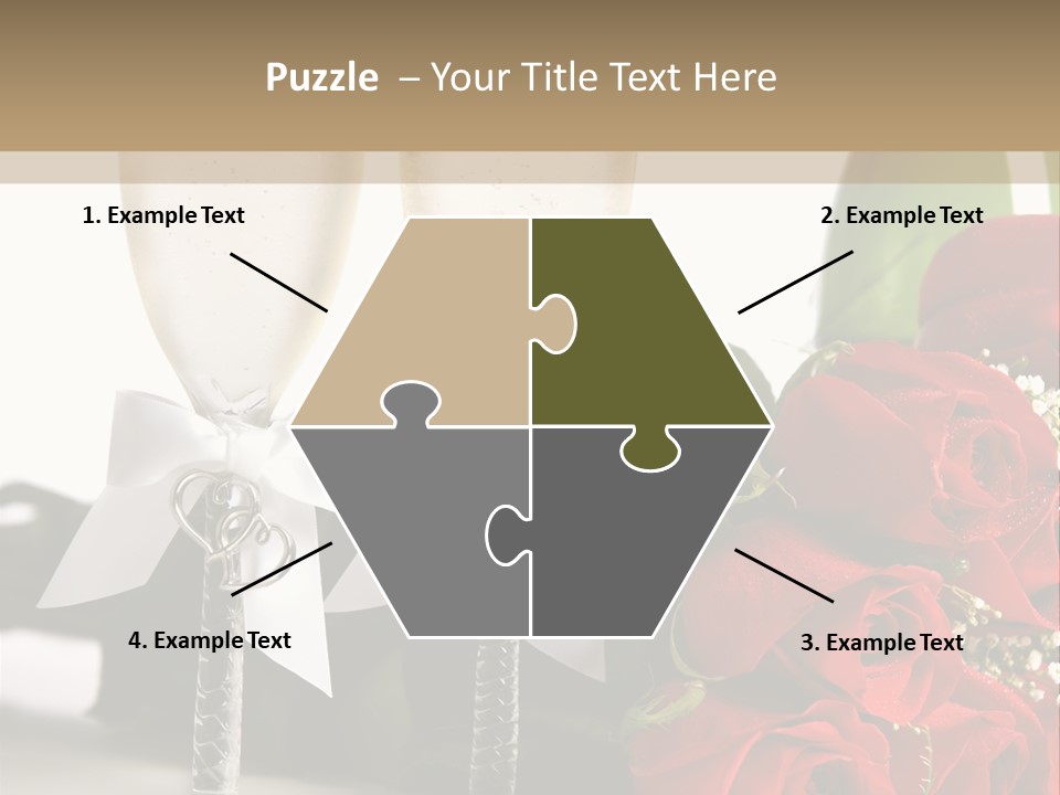 White Background Symbol Wedding PowerPoint Template