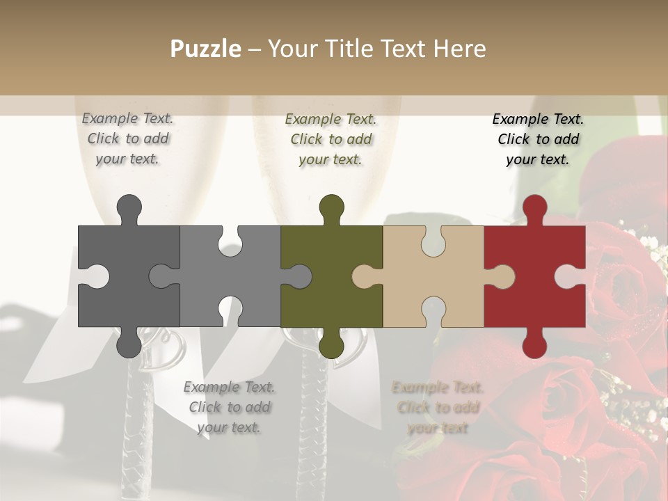 White Background Symbol Wedding PowerPoint Template