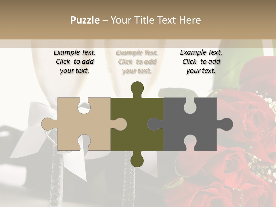 White Background Symbol Wedding PowerPoint Template