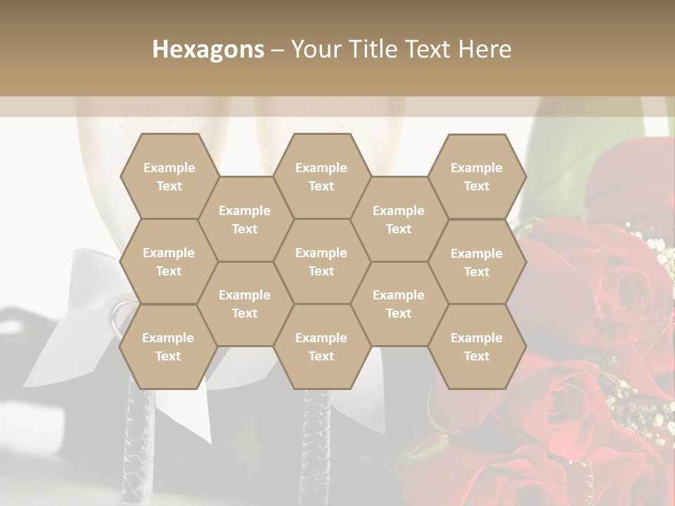 White Background Symbol Wedding PowerPoint Template