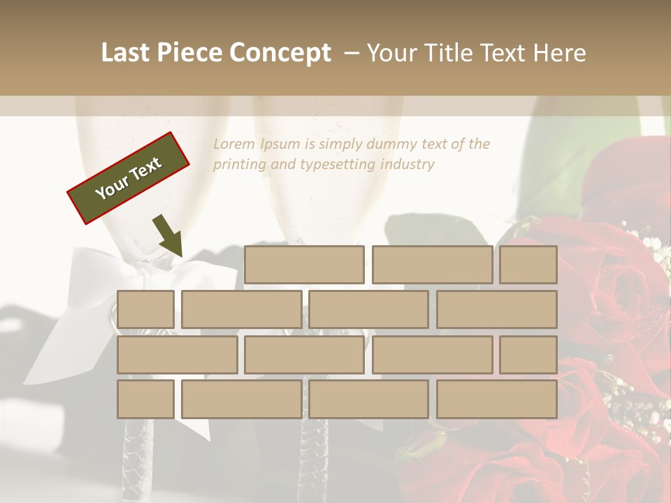 White Background Symbol Wedding PowerPoint Template