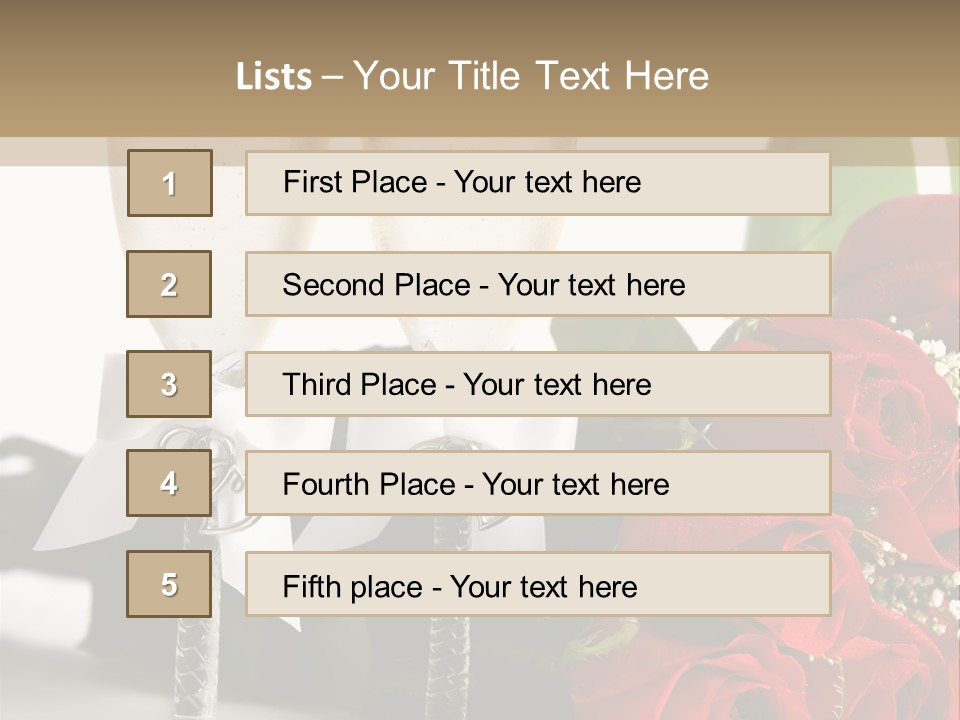 White Background Symbol Wedding PowerPoint Template