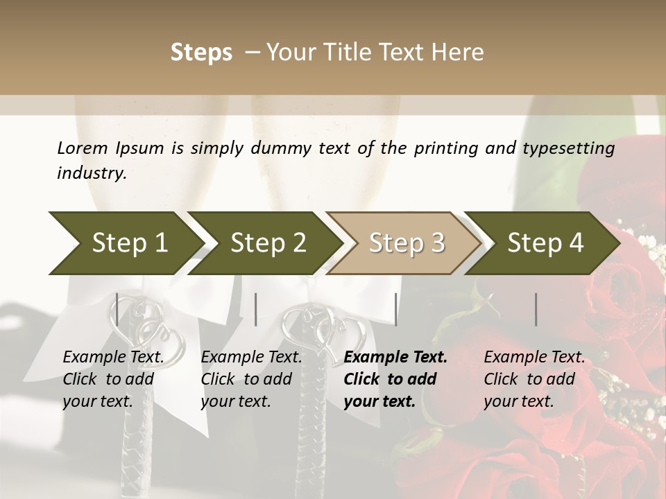 White Background Symbol Wedding PowerPoint Template