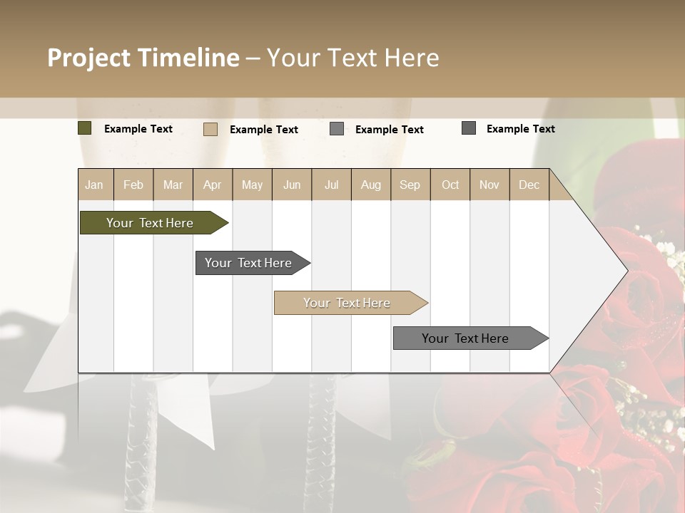 White Background Symbol Wedding PowerPoint Template