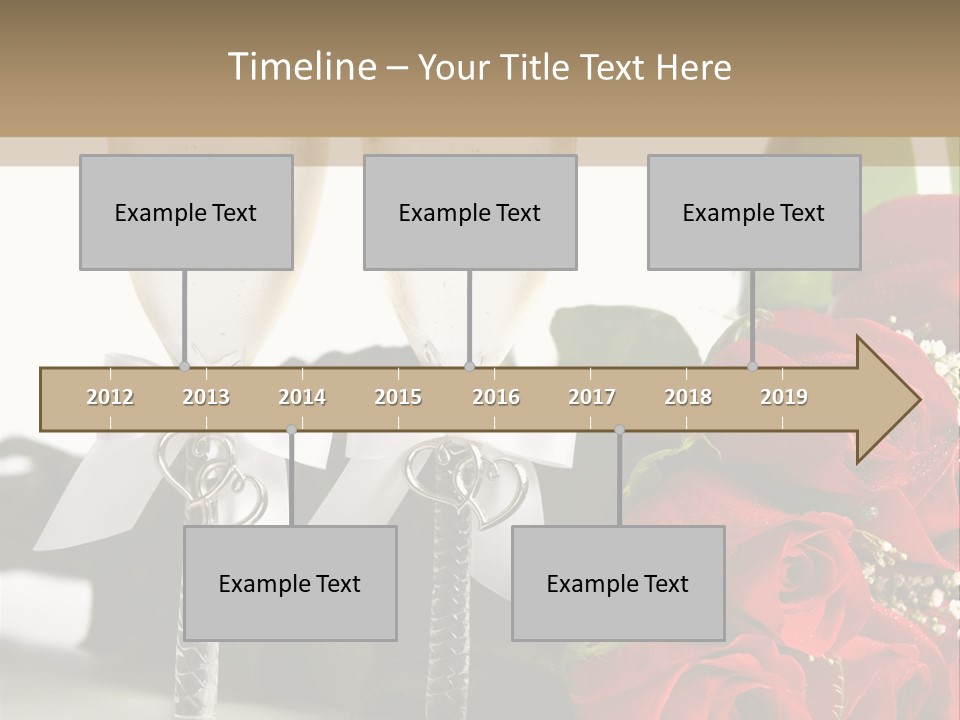 White Background Symbol Wedding PowerPoint Template