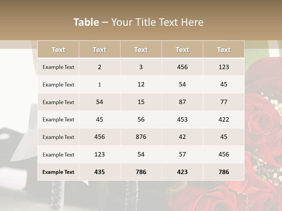 White Background Symbol Wedding PowerPoint Template