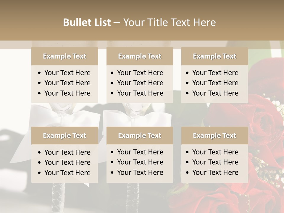 White Background Symbol Wedding PowerPoint Template