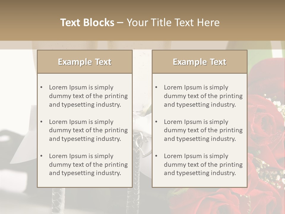 White Background Symbol Wedding PowerPoint Template