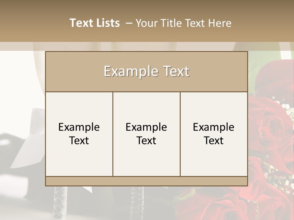 White Background Symbol Wedding PowerPoint Template