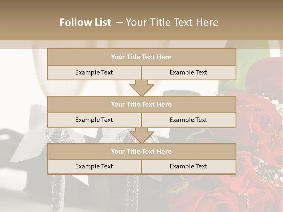 White Background Symbol Wedding PowerPoint Template