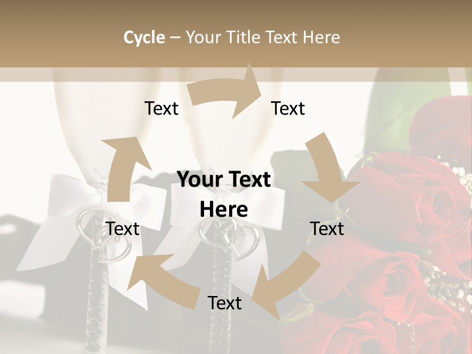 White Background Symbol Wedding PowerPoint Template