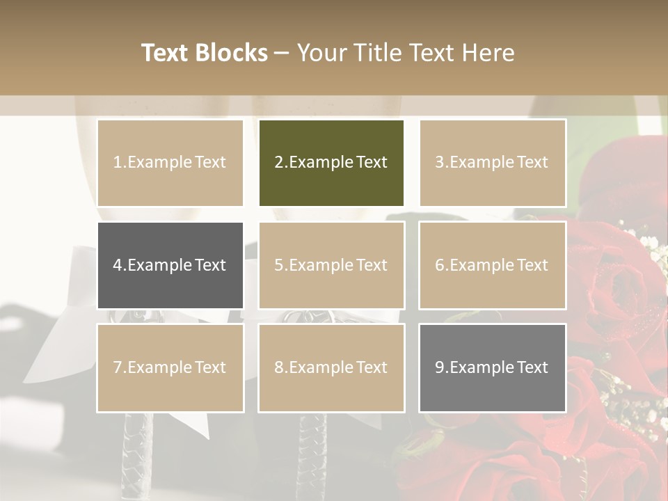 White Background Symbol Wedding PowerPoint Template