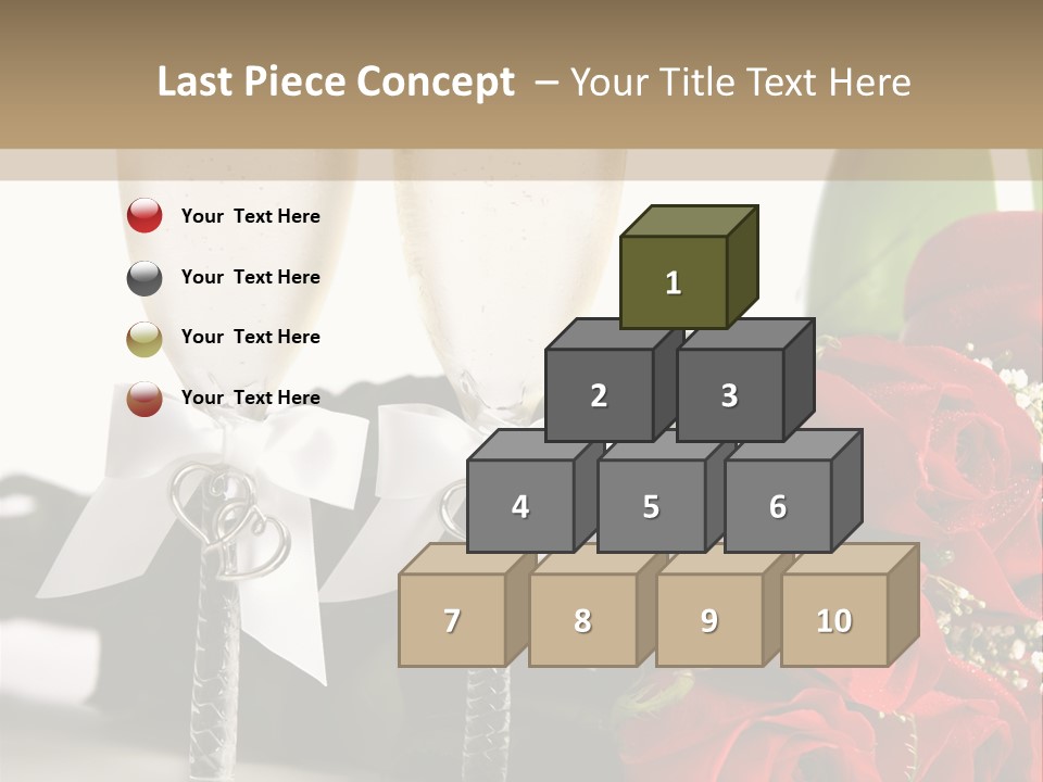 White Background Symbol Wedding PowerPoint Template