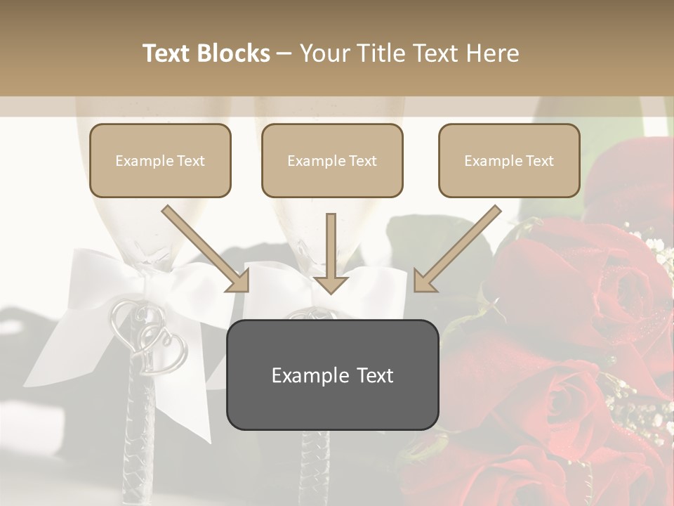 White Background Symbol Wedding PowerPoint Template