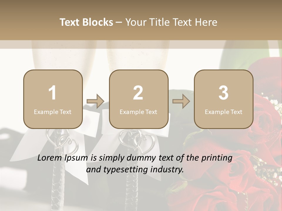 White Background Symbol Wedding PowerPoint Template