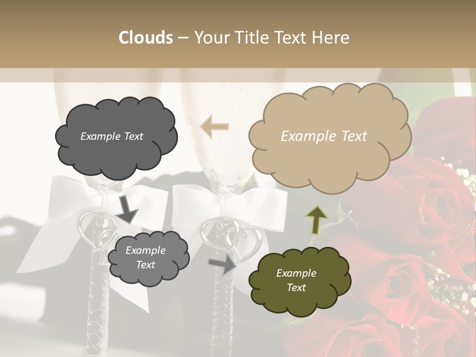 White Background Symbol Wedding PowerPoint Template
