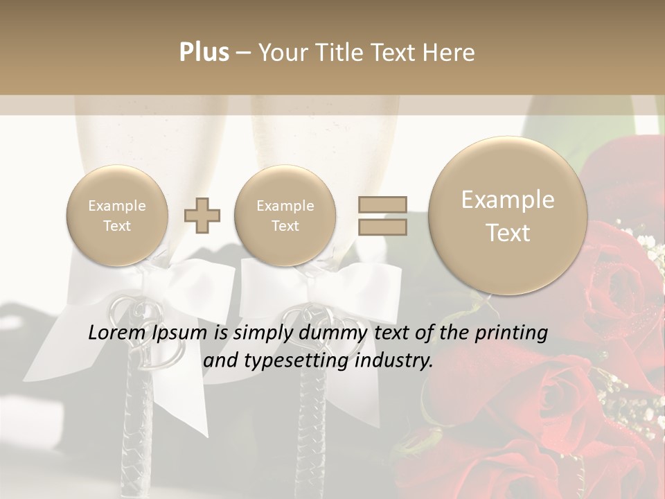 White Background Symbol Wedding PowerPoint Template
