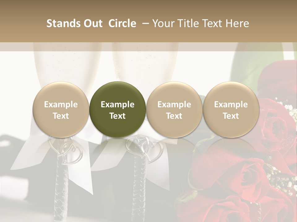 White Background Symbol Wedding PowerPoint Template