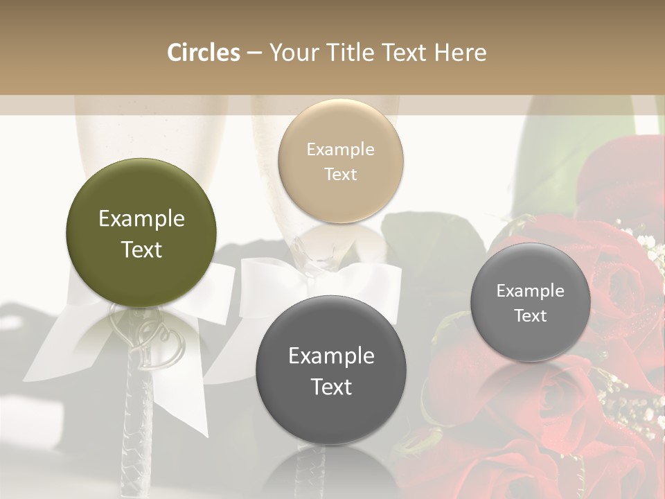 White Background Symbol Wedding PowerPoint Template