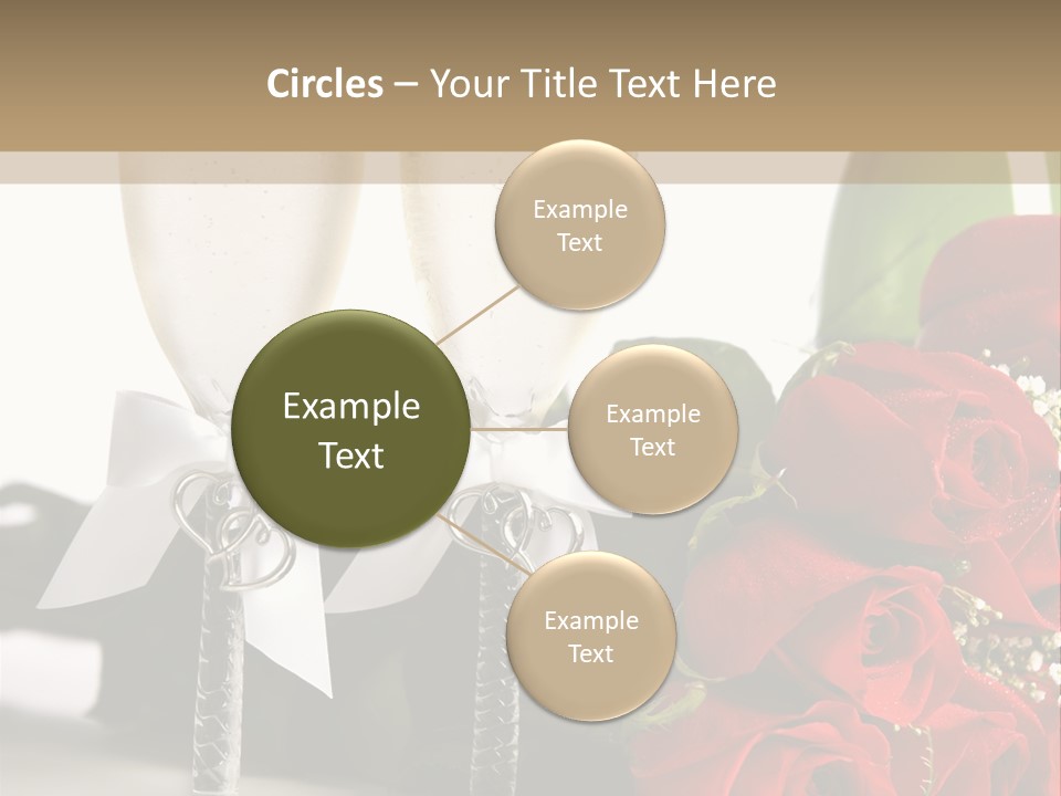 White Background Symbol Wedding PowerPoint Template