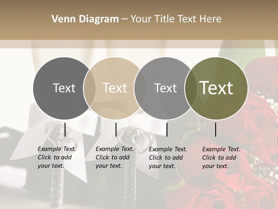 White Background Symbol Wedding PowerPoint Template