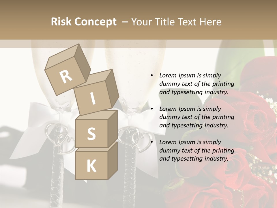 White Background Symbol Wedding PowerPoint Template