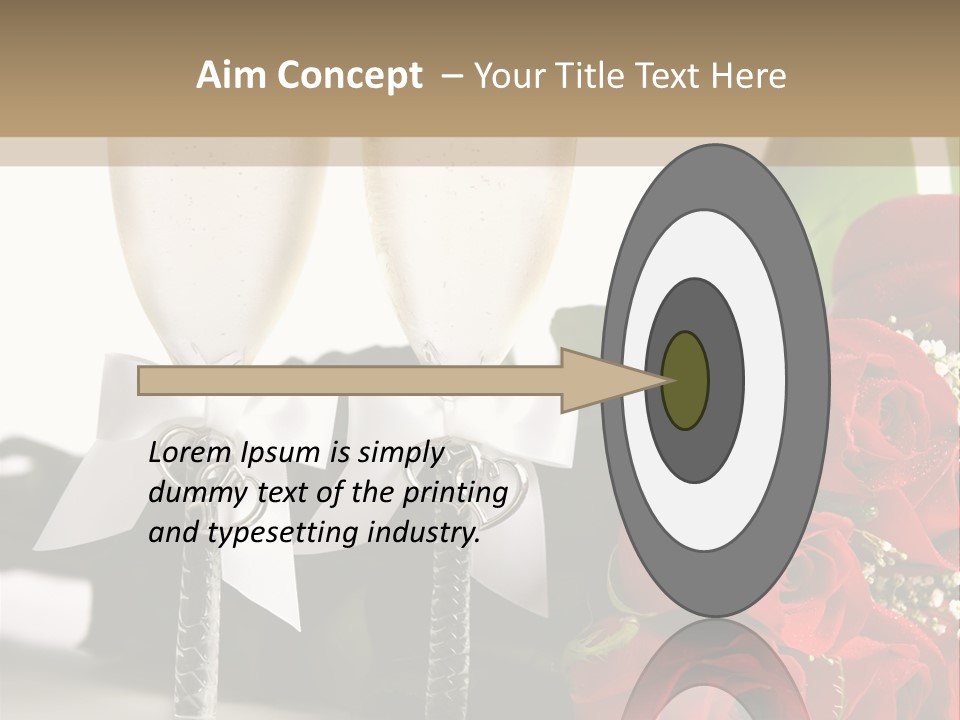 White Background Symbol Wedding PowerPoint Template