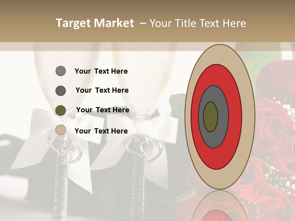 White Background Symbol Wedding PowerPoint Template