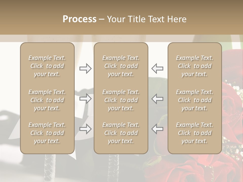 White Background Symbol Wedding PowerPoint Template