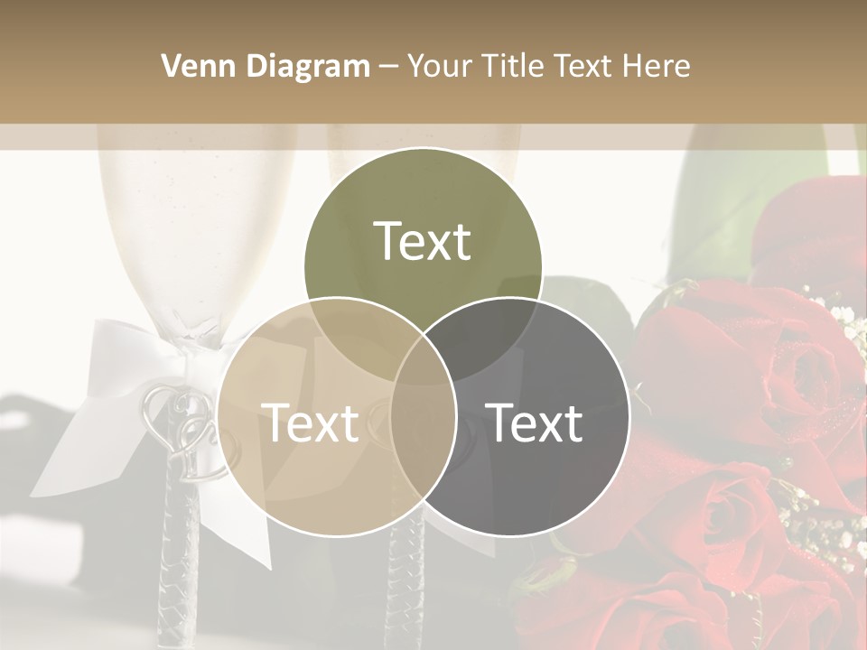 White Background Symbol Wedding PowerPoint Template